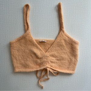 Garage Fuzzy Orange Crop Cami